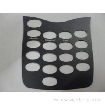 Scratchproof PC Membrane Switch Panel , Black Membrane Cont
